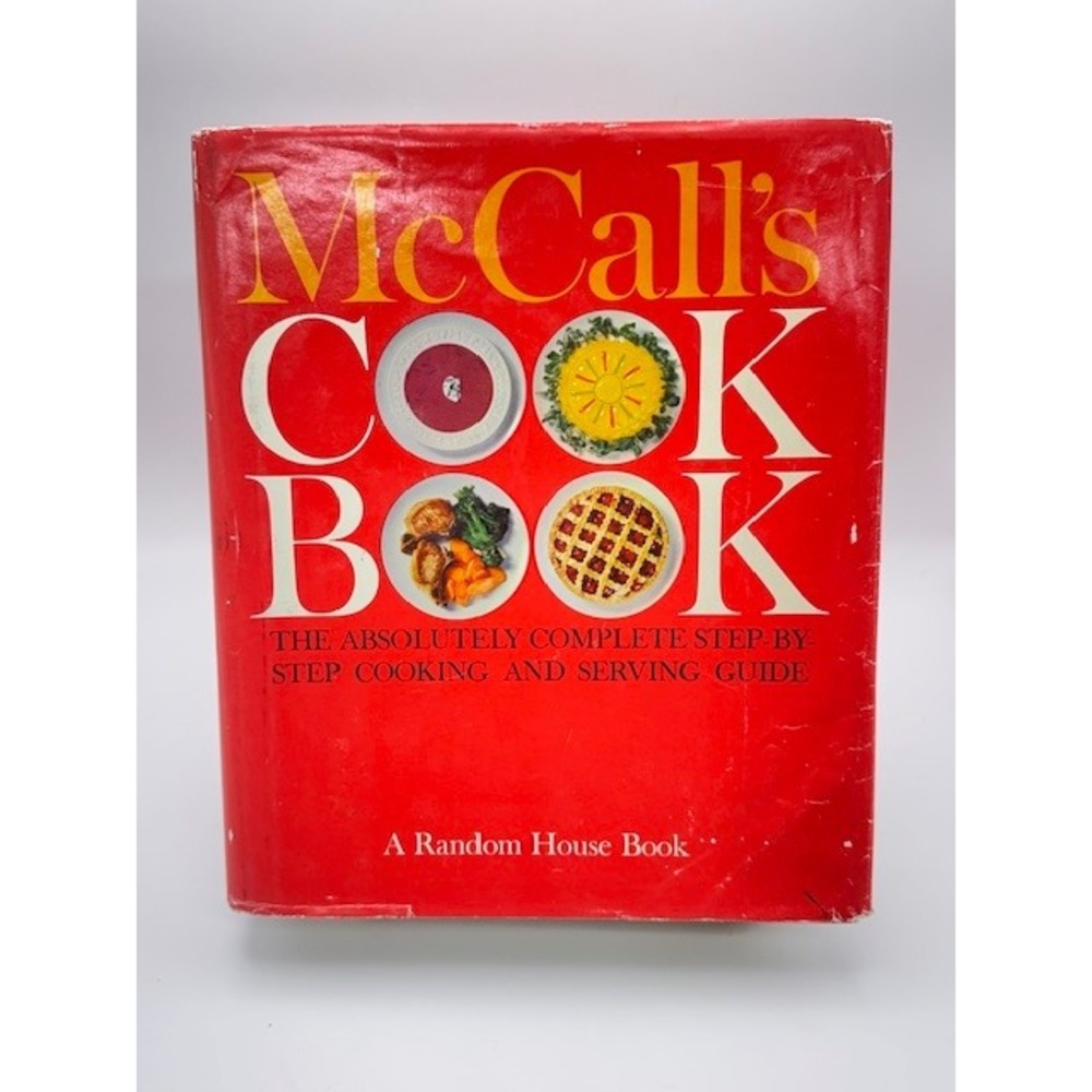 McCall's Cook Book 1963 Random House Vintage Hardcover Step-By-Step Guide Red